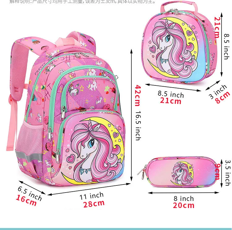 Primary School New Children Backpack Three Piece Set