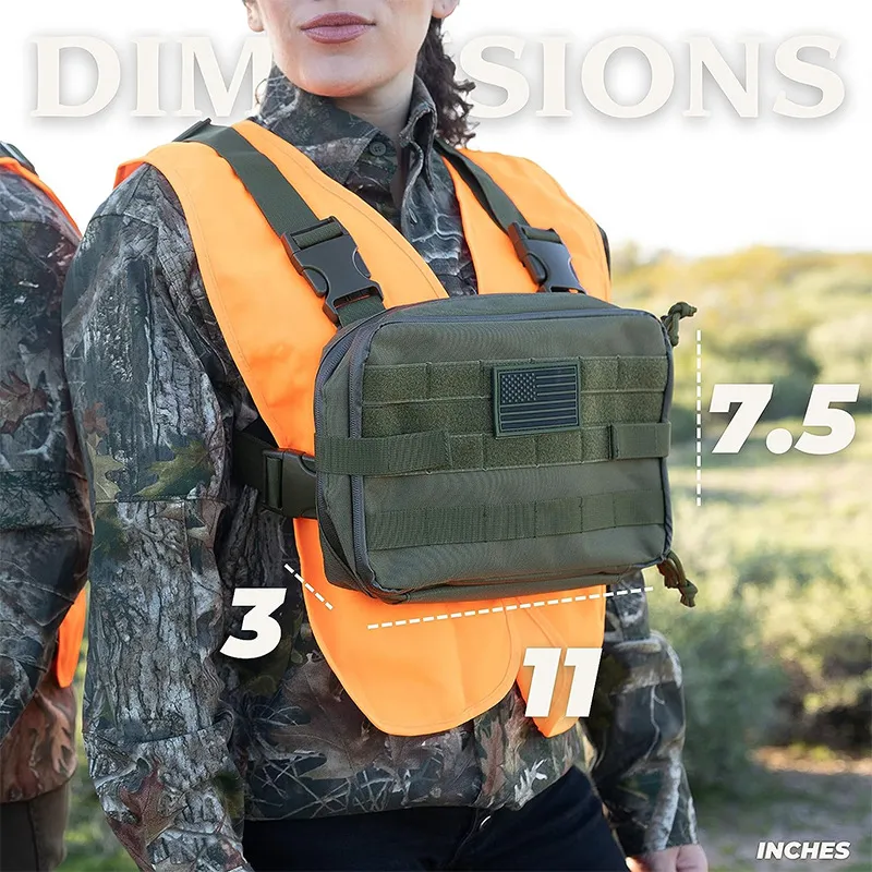 Factory Tactical Style Camo Chest Bag Multi Functional Storage Fantasy Bag
