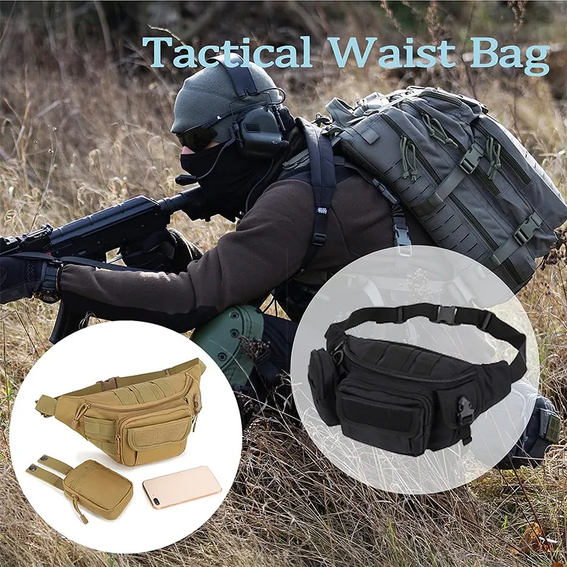 Factory Customized Tactical Style Camouflage Waist Bag Crossbody Bag