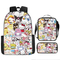 Anime Uromi Three Piece Set Kt Cat Cartoon Primary and Secondary School Student Backpack Children′s Backpack