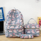 New Fashion Cartoon Backpack Large Capacity Three Piece Set for Primary and Secondary School Students