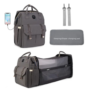 Mommy Bag New Folding Bed Multi Functional Double Shoulder Mom Backpack