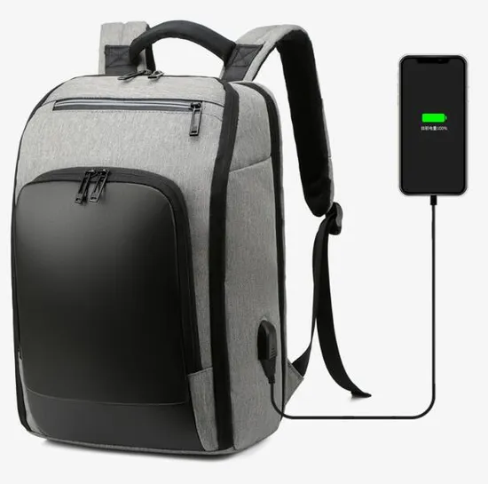 Multifunctionalcustom Business Waterproof Laptop Bags School Travel USB Charging Men Smart Backpack