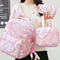 New Oxford Cloth Backpack Student Large Capacity Three Piece Set Printed Campus Backpack for Women