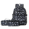 2024 Factory New Three Piece Backpack for Female Junior High School Students and Primary School Students