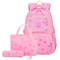 New Three Piece Set of Casual Waterproof Lightweight Backpack for Primary and Secondary School Students