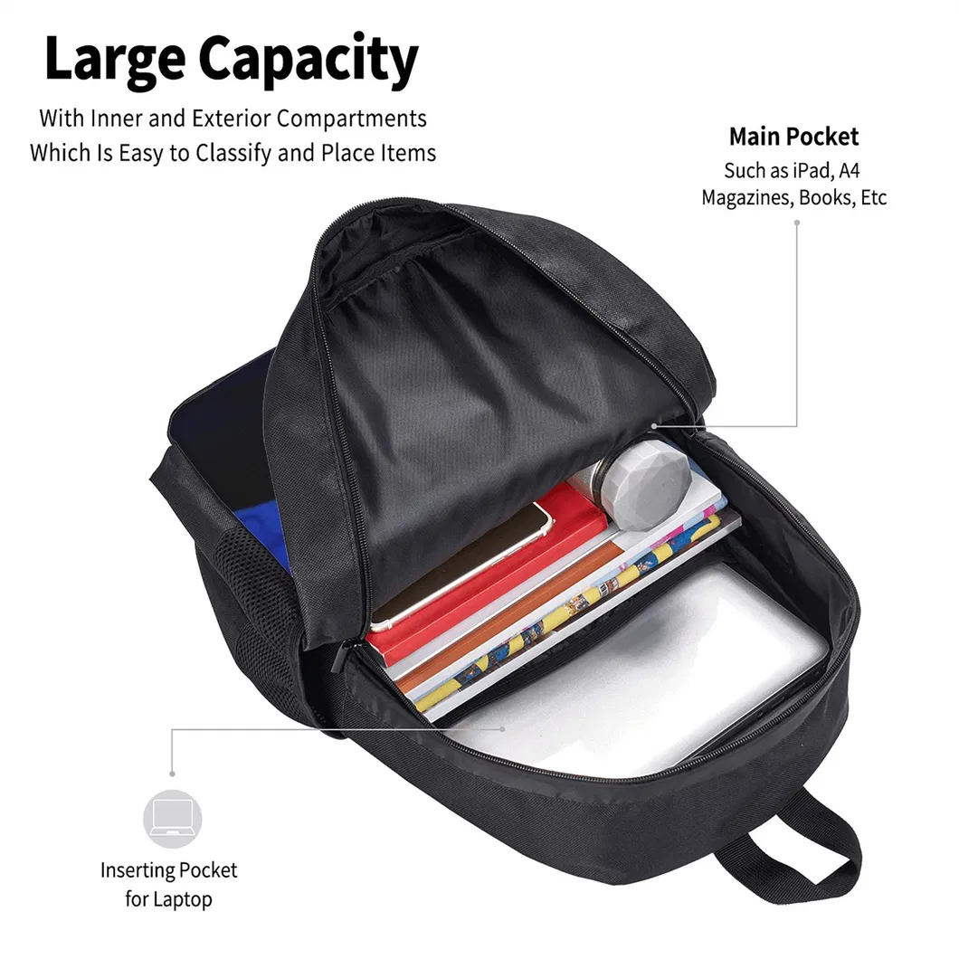 Factory Customized Backpack Three Piece Set Game Peripheral Backpack Pencil Case Shoulder Bag