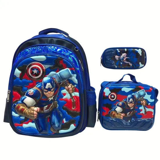 New 3piece Set Children′s Trolley Backpack for Primary School Students