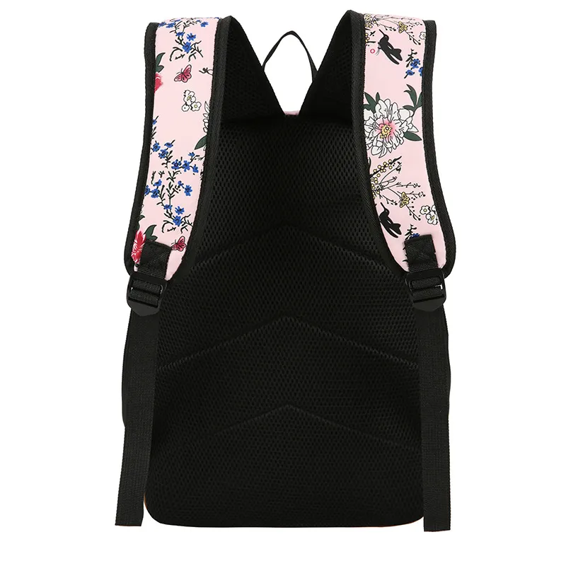New Casual Backpack Three Piece Set with Large Capacity Student Backpack