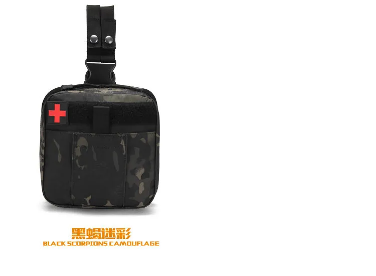Tactical Leg Medical Kit Multifunctional First Aid Kit Waist Bag Outdoor Molle Accessory Bag