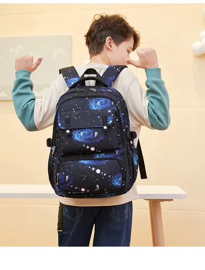 Middle School Student Backpack Female Unicorn Customized Crossbody Bag Pen Bag Three Piece Set