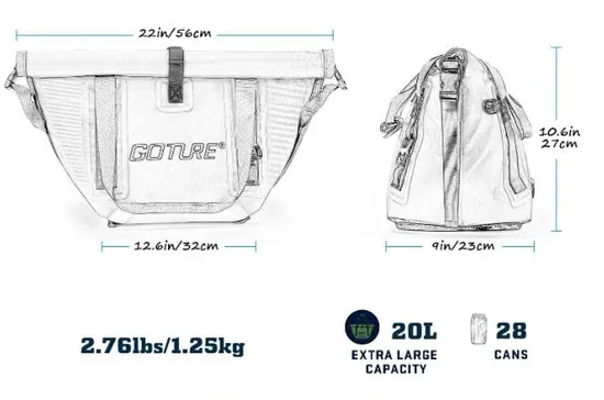 Custom Logo Camping Picnic Beach Insulated Lunch Box Cooler Bag