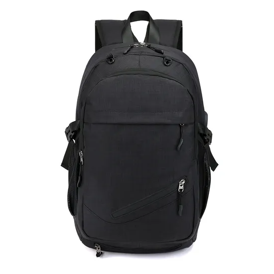 Oxford Cloth Basketball Backpack USB Charging Port Splash Proof 15.6-Inch Computer Backpack