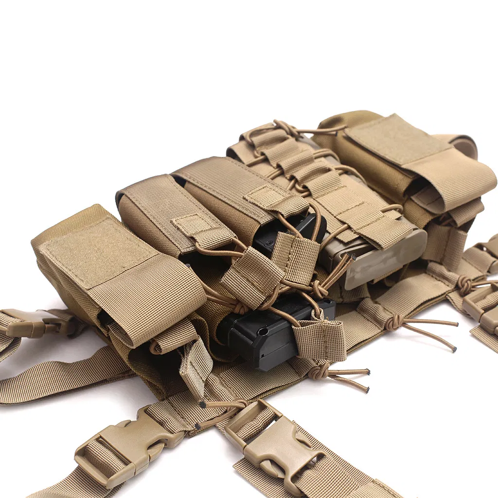 Outdoor Sports Tactical Multi Functional Chest Hanging Vest CS Field Shooting Vest