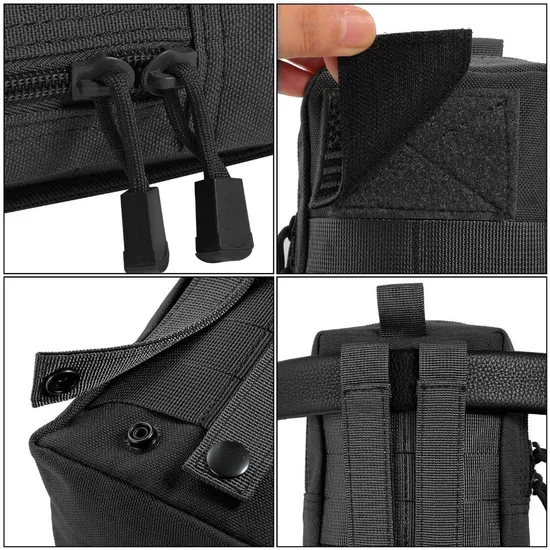 Outdoor Tactical Molle Bag Compact Waterproof EDC Commuter Bag Small Medical Accessories Kit