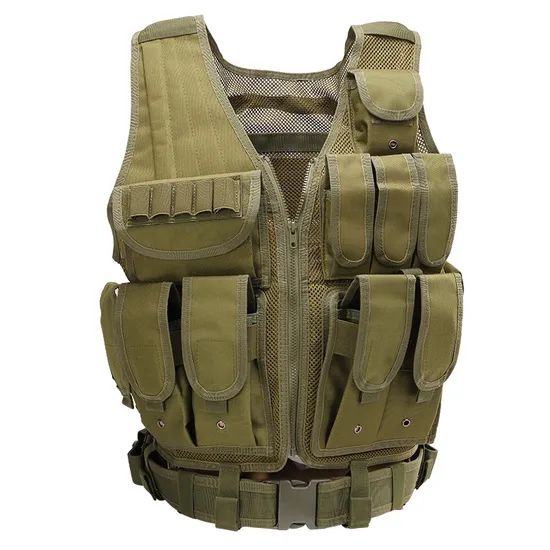 Summer Training Lightweight Multifunctional Outdoor Camouflage Triple Pocket Tactical Vest
