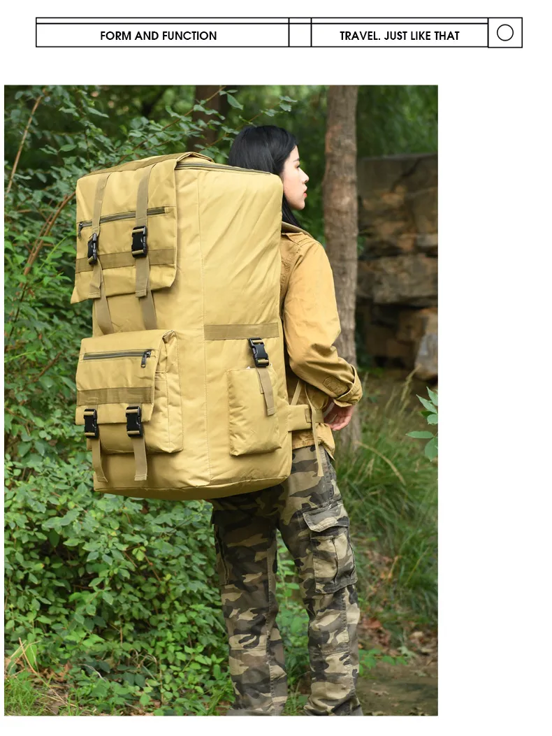 Outdoor Camping Camo Backpack Multi Functional Sketching Outdoor Storage Backpack