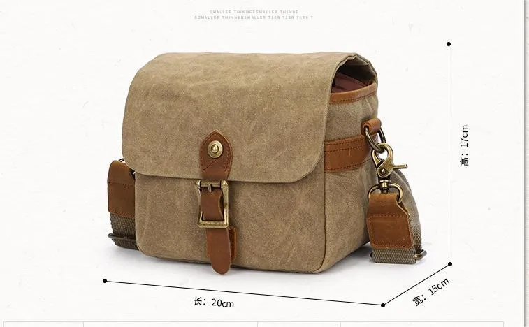 Cotton Canvas SLR Photography Bag Micro Single Camera Bag Waterproof Single Shoulder Camera Bag