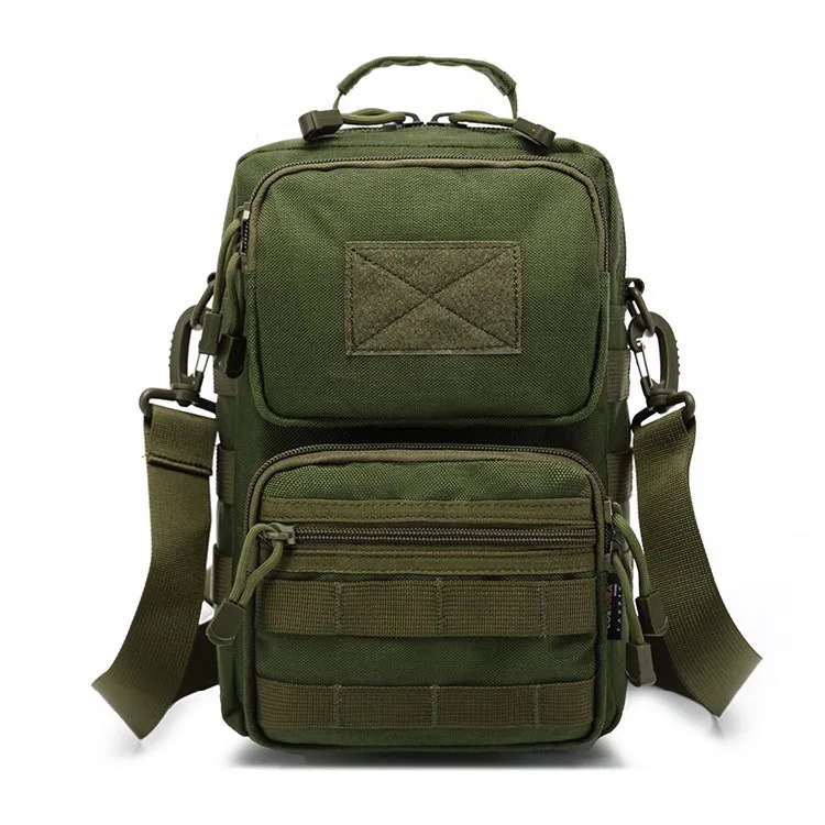 Men&prime;s Shoulder Bag Waterproof and Wear-Resistant Outdoor Sports Cross Bag Molle Tactical Camouflage Shoulder Bag