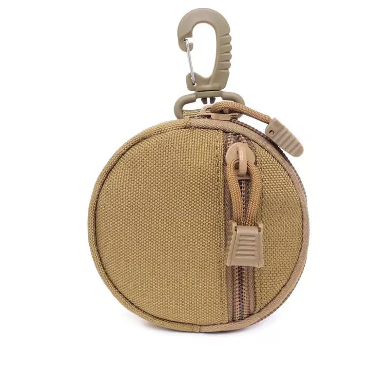 Outdoor Round Bag Triangular Buckle Circular Parts Earphone Bag