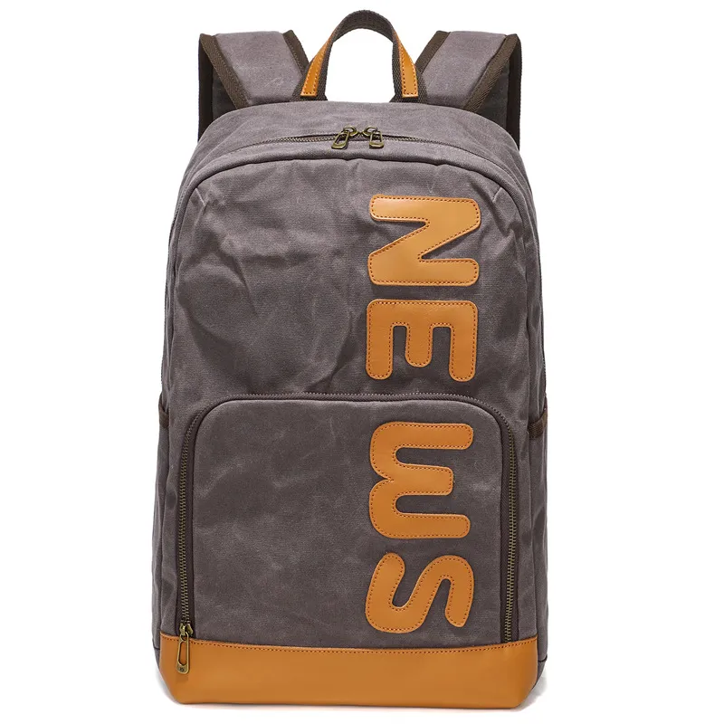 Men Backpack Multifunctional Large Capacity Casual Backpack Retro Canvas Backpack