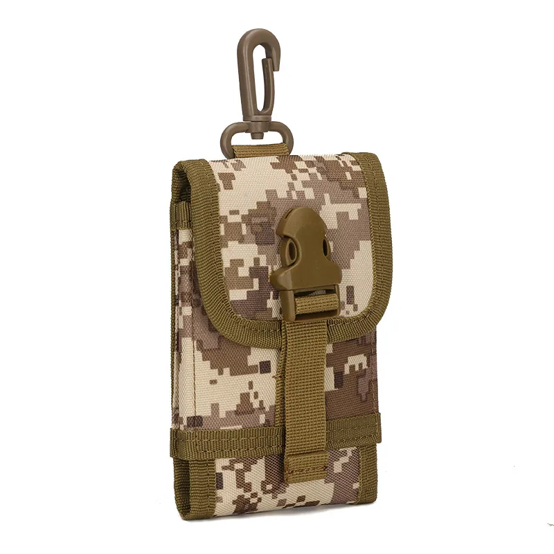 Outdoor Mobile Phone Bag Tactical Camouflage Toolkit Accessories Hanging Bag Molle Bag