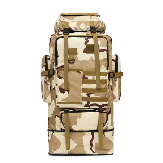 100L Ultra Large Capacity Backpack Outdoor Mountaineering Travel Luggage Camouflage Backpack