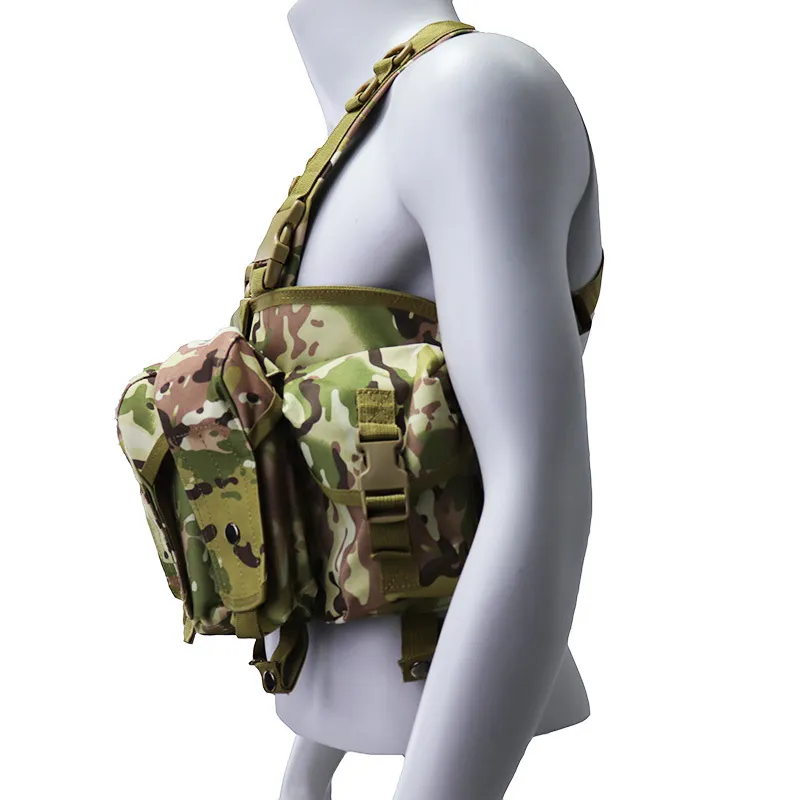 Ak Belly Bag Tactical Vest Field Camo Combat Vest Molle Multi Functional Vest Tactical Equipment
