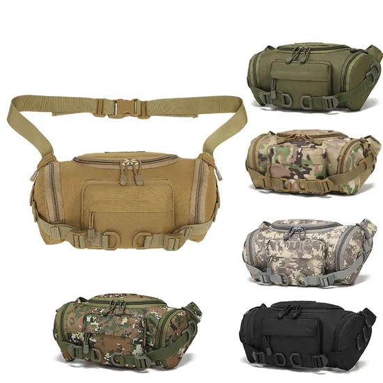 New Waist Pack Outdoor Training Camouflage Tactical Small Anti Splash Mountaineering Bag