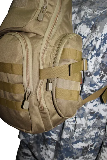Single Shoulder Bag Large Capacity Cycling Backpack Travel Tactical Chest Bag 14 Inch Computer Bag