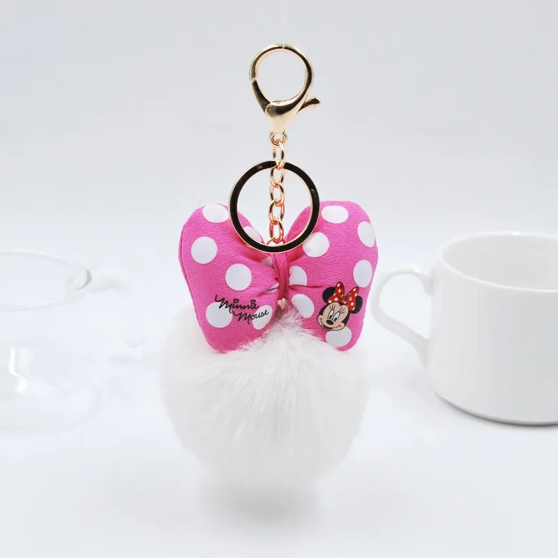 2024 New Hot Sale Plush Puff Ball Keychain Pendant Cute Creative Pompom Keychain Bulk Wholesale