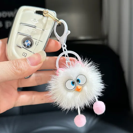 Wholesale Cute Fox Fur Elf Car Keychain Plush Pendant