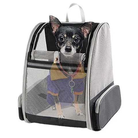Expandable Pet Carrier Backpack for Cats Dogs and Small Animals Portable Pet Travel Carrier Bag