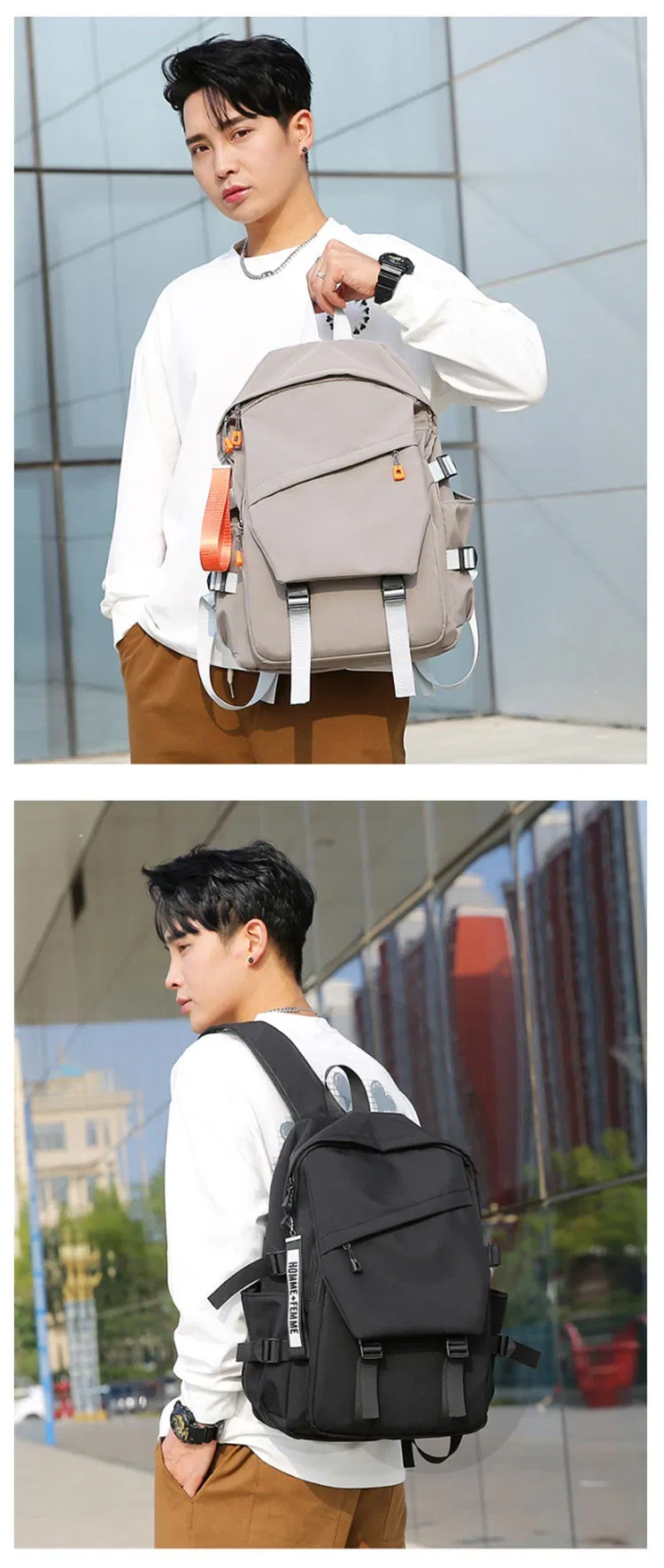 New Men&prime;s Business Girls Leisure Travel Bags Student School Computer Laptop Backpack