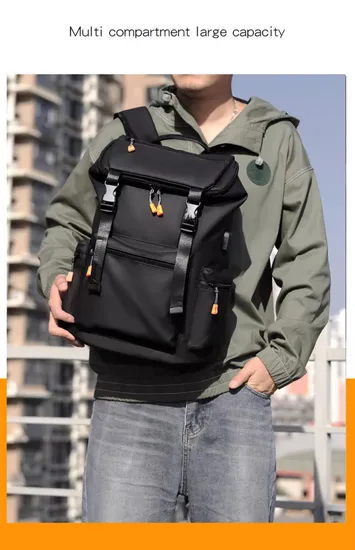Men′s Backpack Business Casual Large Capacity Travel Bag Computer Backpack School Student Schoolbag