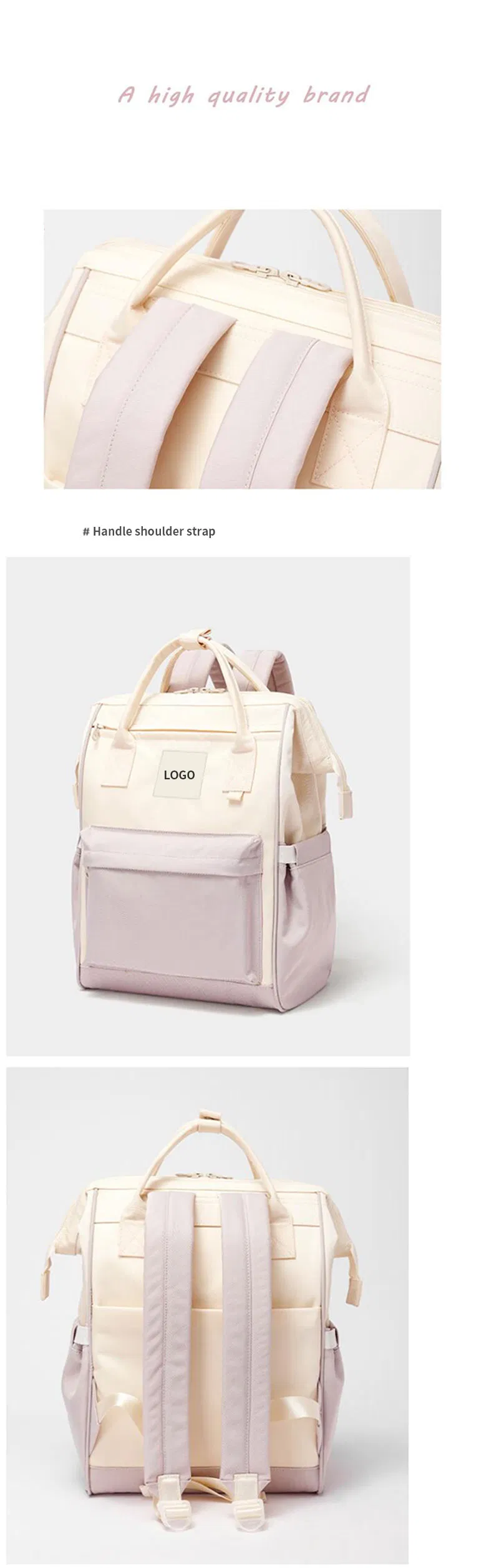 Factory Cute Fashion Custom Waterproof Nylon Travel Sports Laptop Backpack Women School Bags Backpack