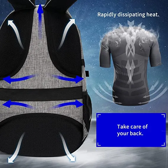 Customized New Lifestyle Durable Leisure Student College Computer Bookbag Travel Laptop USB Charging School Backpack