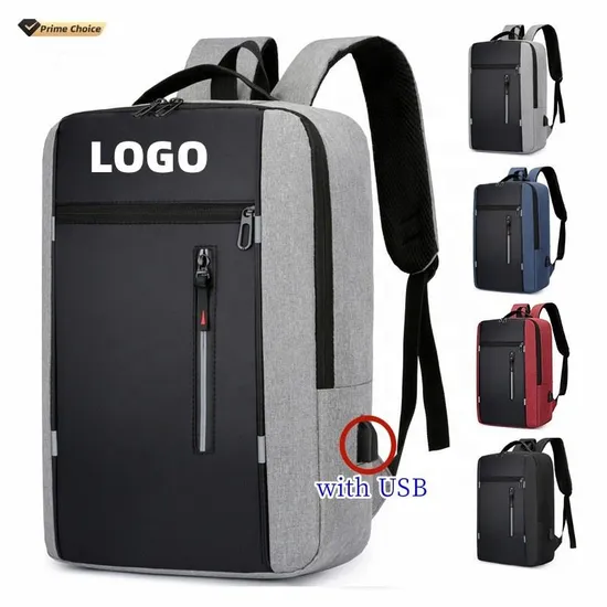 Custom Laptop Backpack Computer USB Charging Backpack