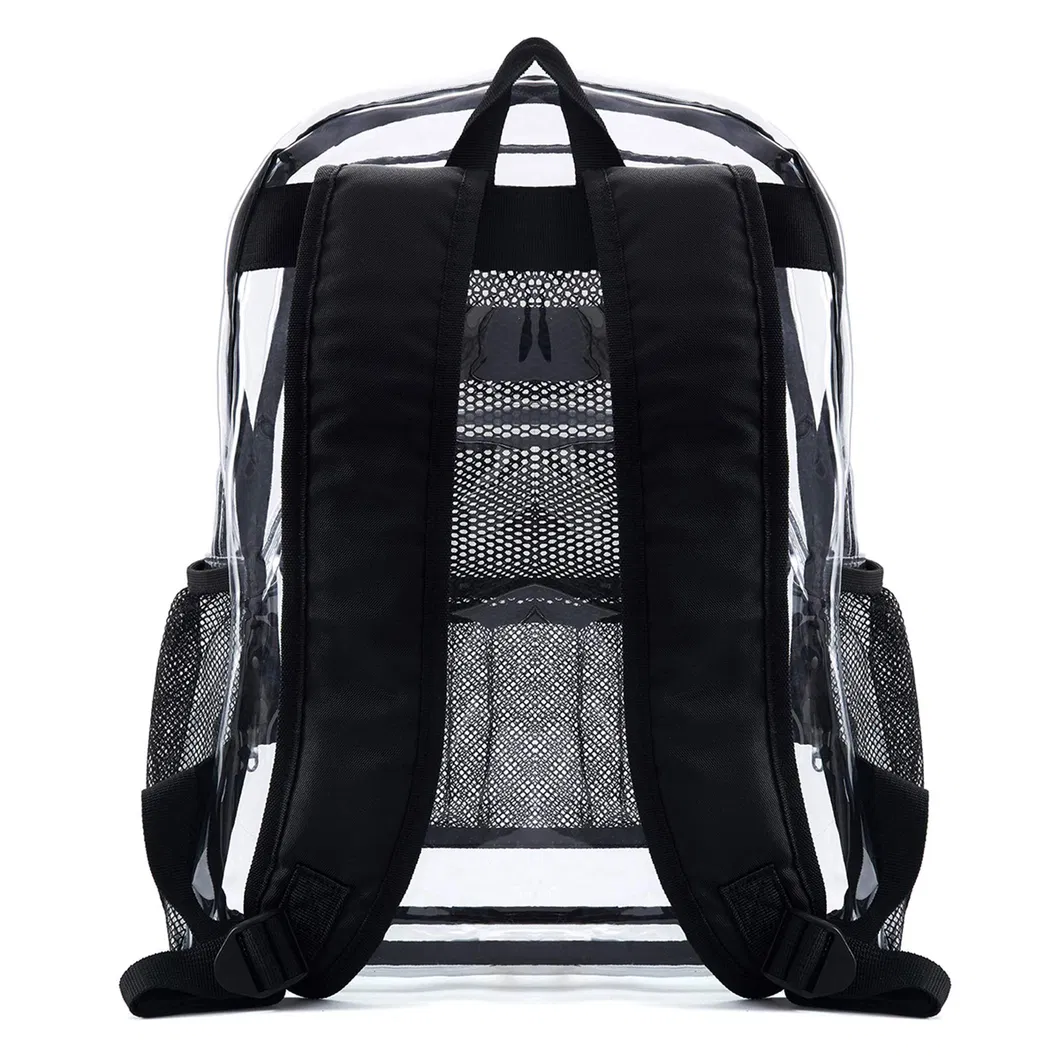 Custom School Outdoor Waterproof Clear Transparent PVC Backpack Clear Backpack