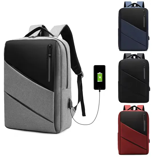 Custom Logo Laptop Backpack New Men′s Business Multi-Functions USB Charging Shoulder Laptop Backpack