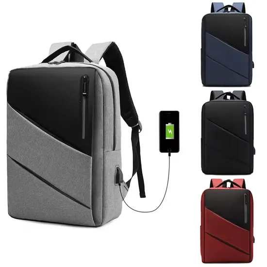 Custom Logo Laptop Backpack New Men′s Business Multi-Functions USB Charging Shoulder Laptop Backpack