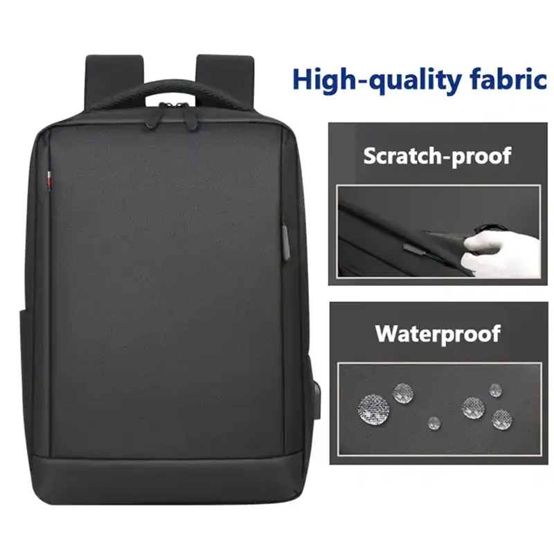 Custom Waterproof Business Mens Computer USB Laptop Backpack Computer Backpack