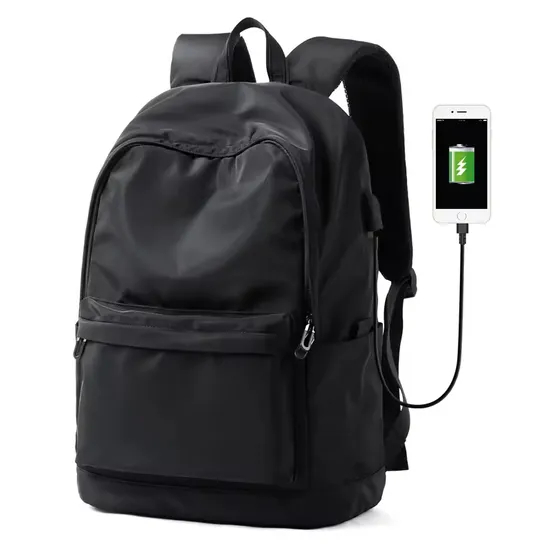 Wholesale Custom Waterproof Backpack School Bags with USB Charging Port