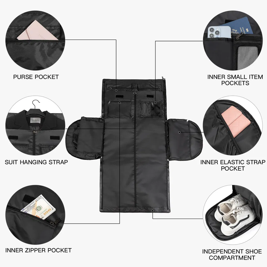 Business Travel Clothing Bag Disassembly Lever Luggage Bag Fashion Suit Travel Folding Bag Handbag