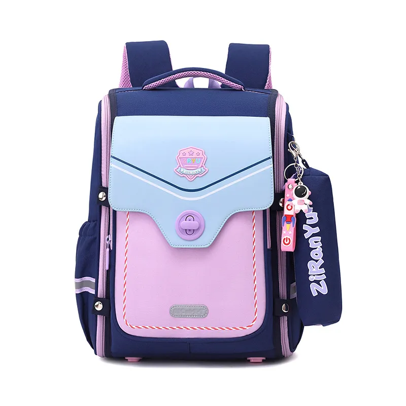 New Backpack 3-6 Grade Spine Protection and Weight Reduction for Boys and Girls Large Capacity Student Backpack