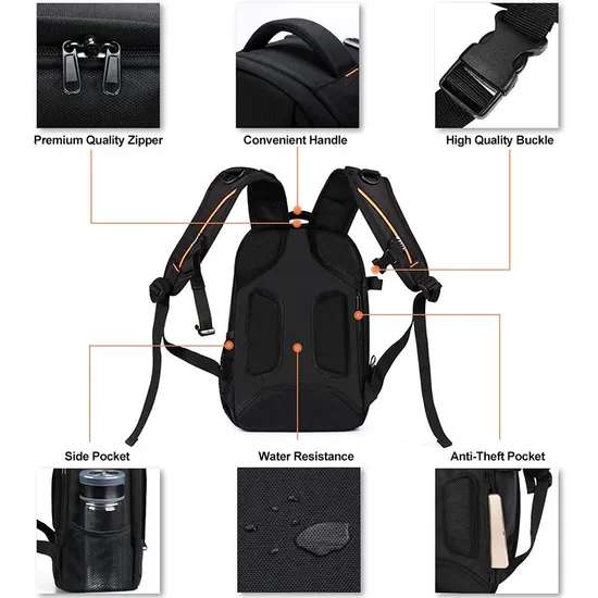 Wholesale Large Capacity DSLR Cameras Backpack Outdoor Travel Camera Equipment Storage Bags