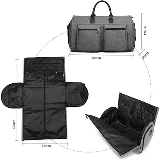 New Travel Handheld Rod Bag Business Travel Portable Clothing Bag Roller Belt Independent Shoe Storage Suit Bag