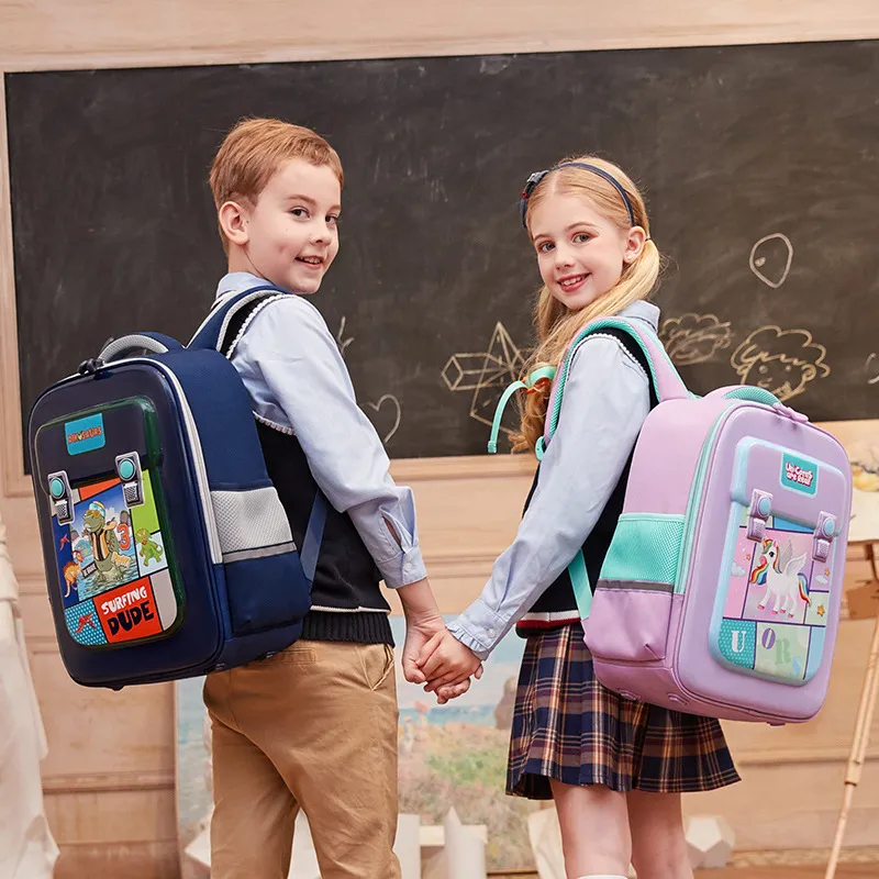 New Primary School Student Astronaut Dinosaur Unicorn Melody Mermaid 3D Hard Shell Backpack for Grades 1 to 6