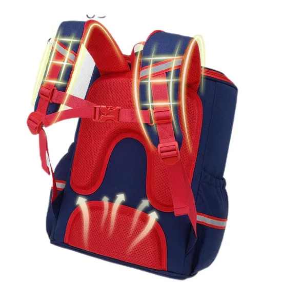 Primary School Backpack for Grades One to Six Boys and Girls Shoulder Bag for Reducing Burden and Protecting Spine
