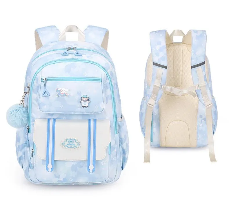 2024 New Children&prime;s Cute Elementary School Backpack with Large Capacity for Girls